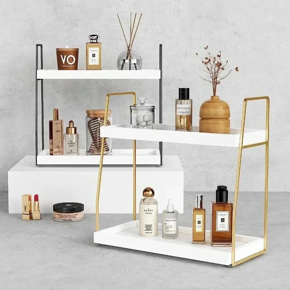 Bathroom Organizer Countertop, Counter Organizer for Bathroom Decor, Wooden Sink